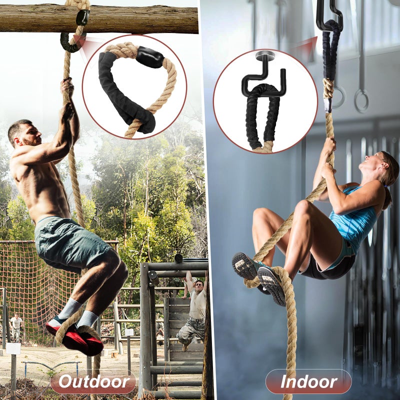 Keepark Climbing Rope, 1.5 Inch in Diameter Gym Climbing Rope, No Mounting Bracket Included, Length Available 15Feet - Image 4